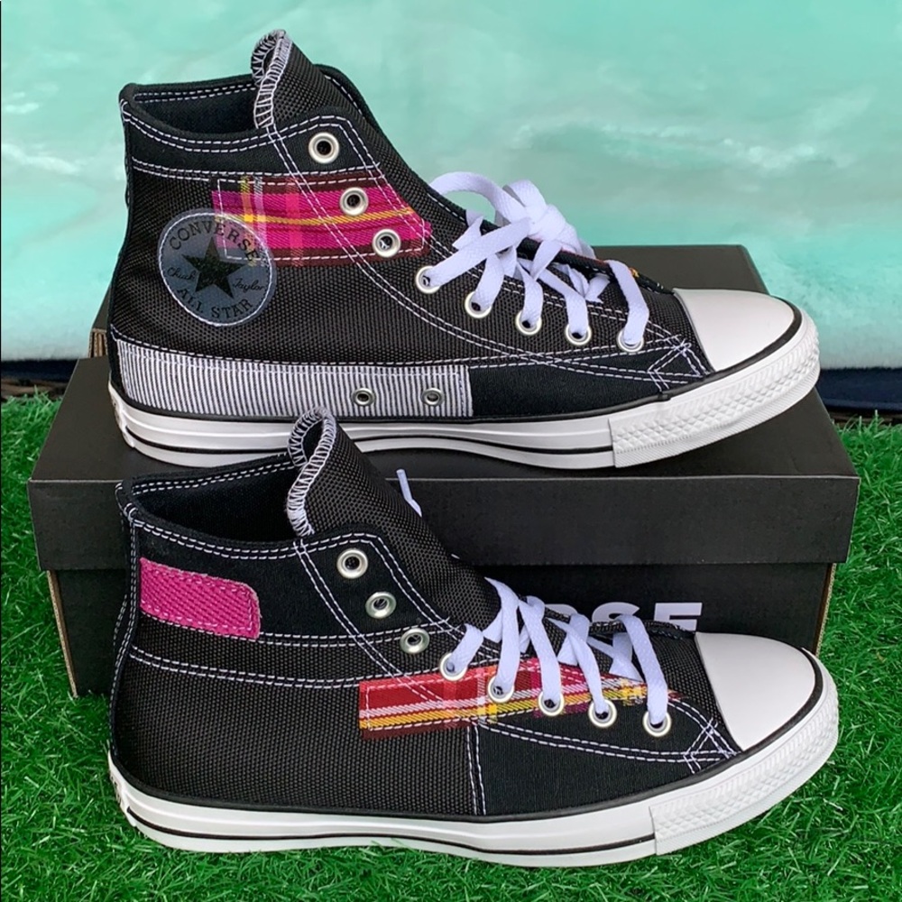 CONVERSE CTAS HI BLACK/WHITE/CACTUS MEN’S - Picture 6 of 16